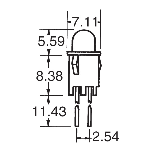 5101H7 Visual Communications Company - VCC  Luces piloto de los indicadores del panel